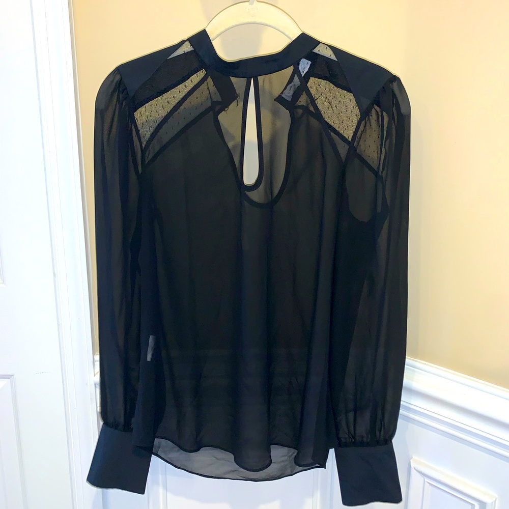 Black sheer BCBGeneration top